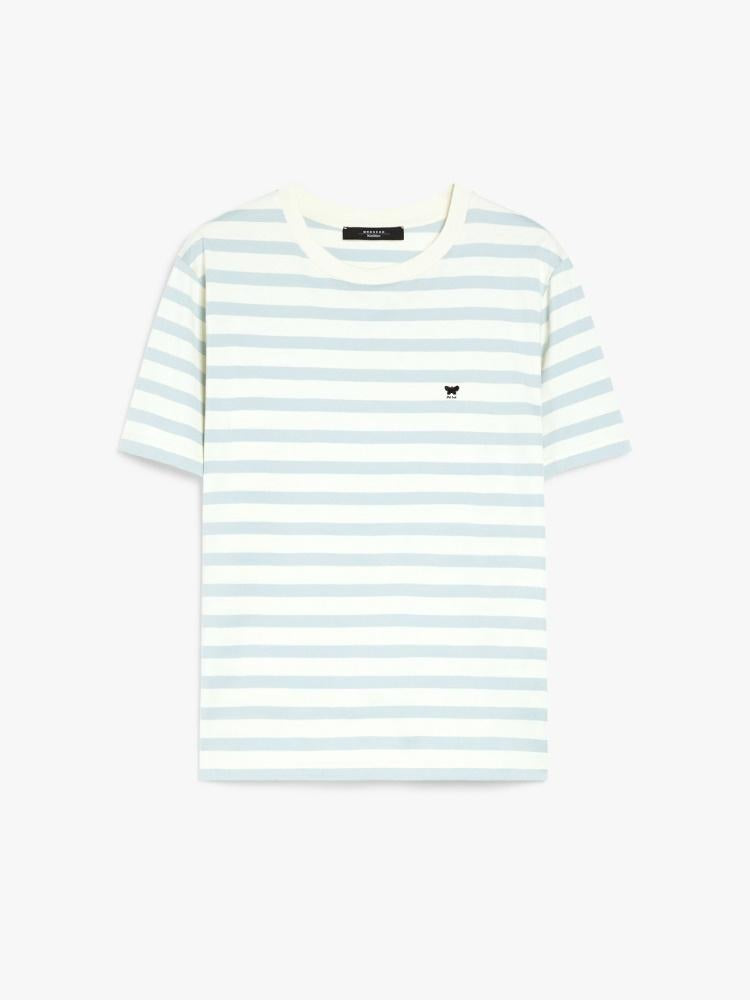 T-shirt donna girocollo in jersey di cotone a righe SATRAPO 014 WEEKEND