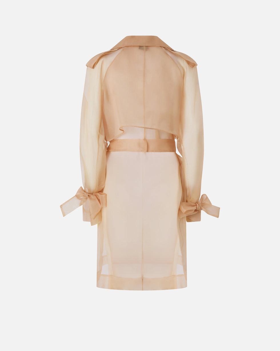 Trench in organza di seta<BR/> 106614A2DJ Q35 PINKO