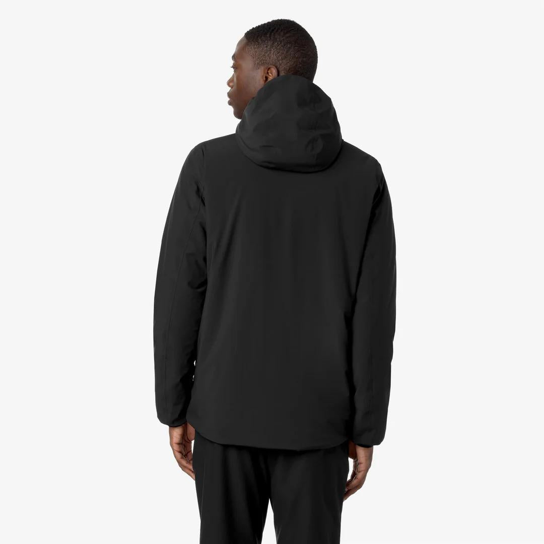 JACK ST WARM REVERSIBLE<BR/>BLACK PURE-GREEN BLACKISH<BR/>Giacca Calda Reversibile Uomo K6128VW AH3 K-WAY