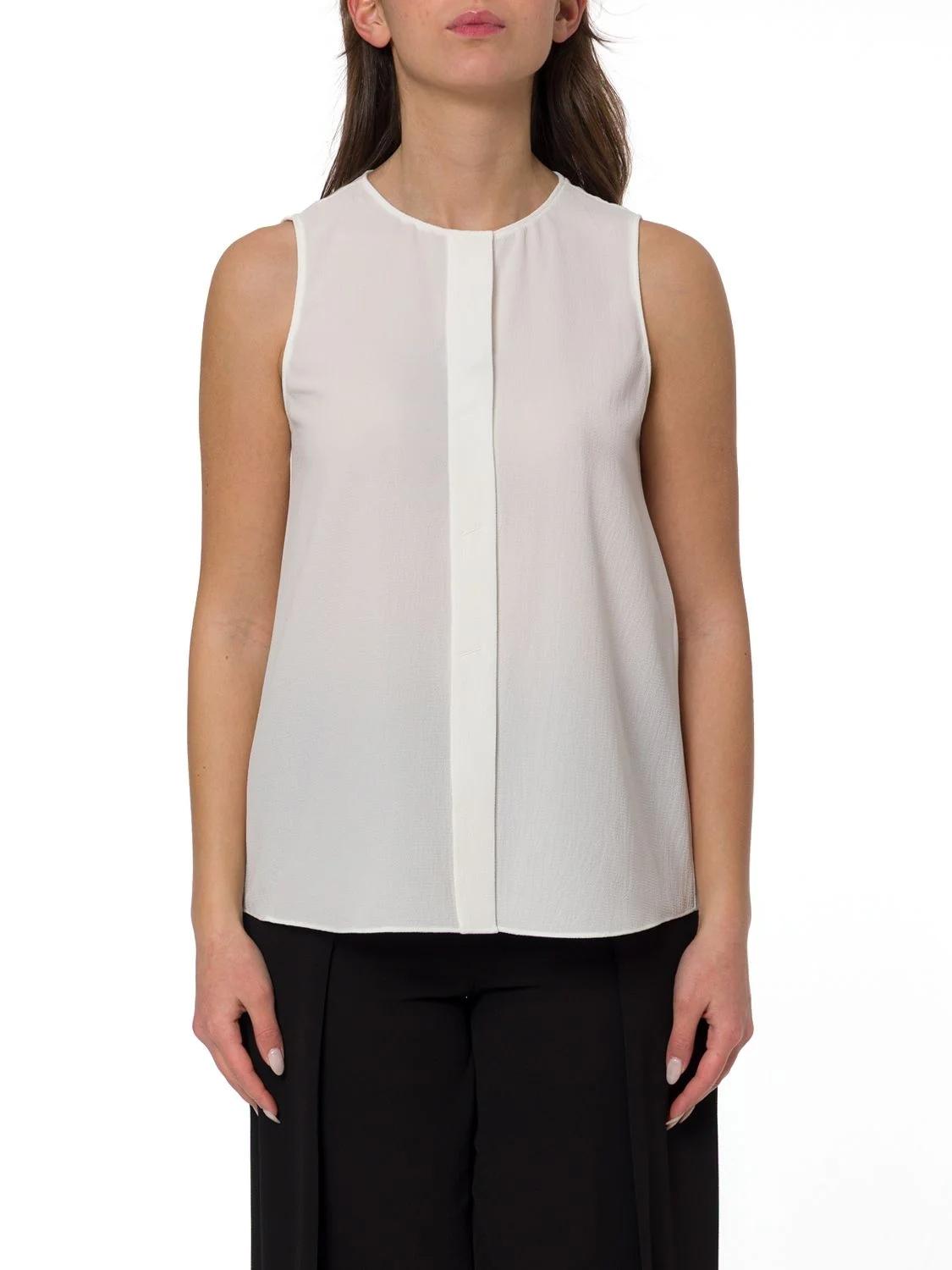 Camicetta senza maniche con scollo rotondo di Emporio Armani<BR/> EW003332AF12516 U0002 ARMANI