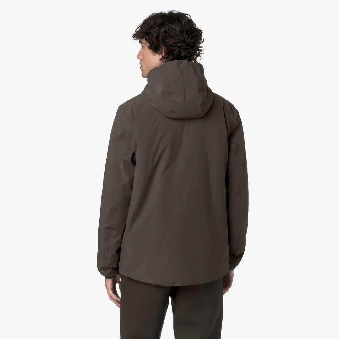 JACK ST WARM REVERSIBLE<BR/>BLACK OLIVE-BLUE DEPTH<BR/>Giacca impermeabile reversibile da uomo K6128VW B3A K-WAY