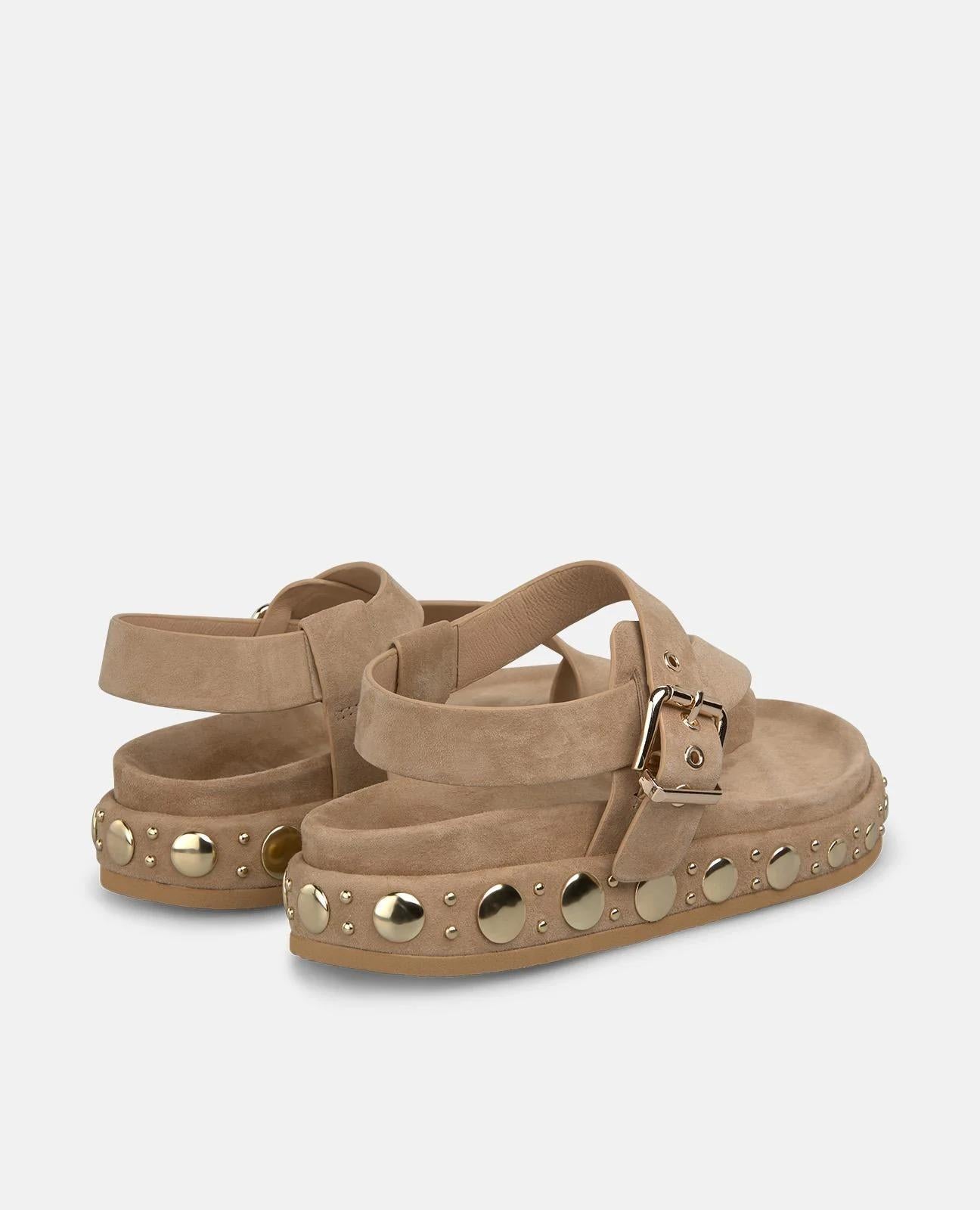 Scarpa con plateau in stile sandalo 7201 SUEDESAND ALMA EN PENA