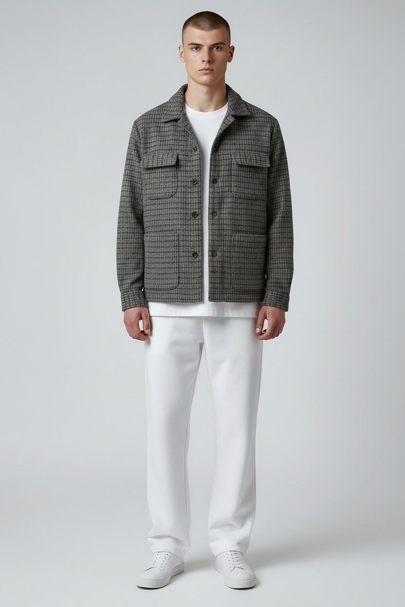 Overshirt Bastoncino in lana FIL3160 03 BASTONCINO