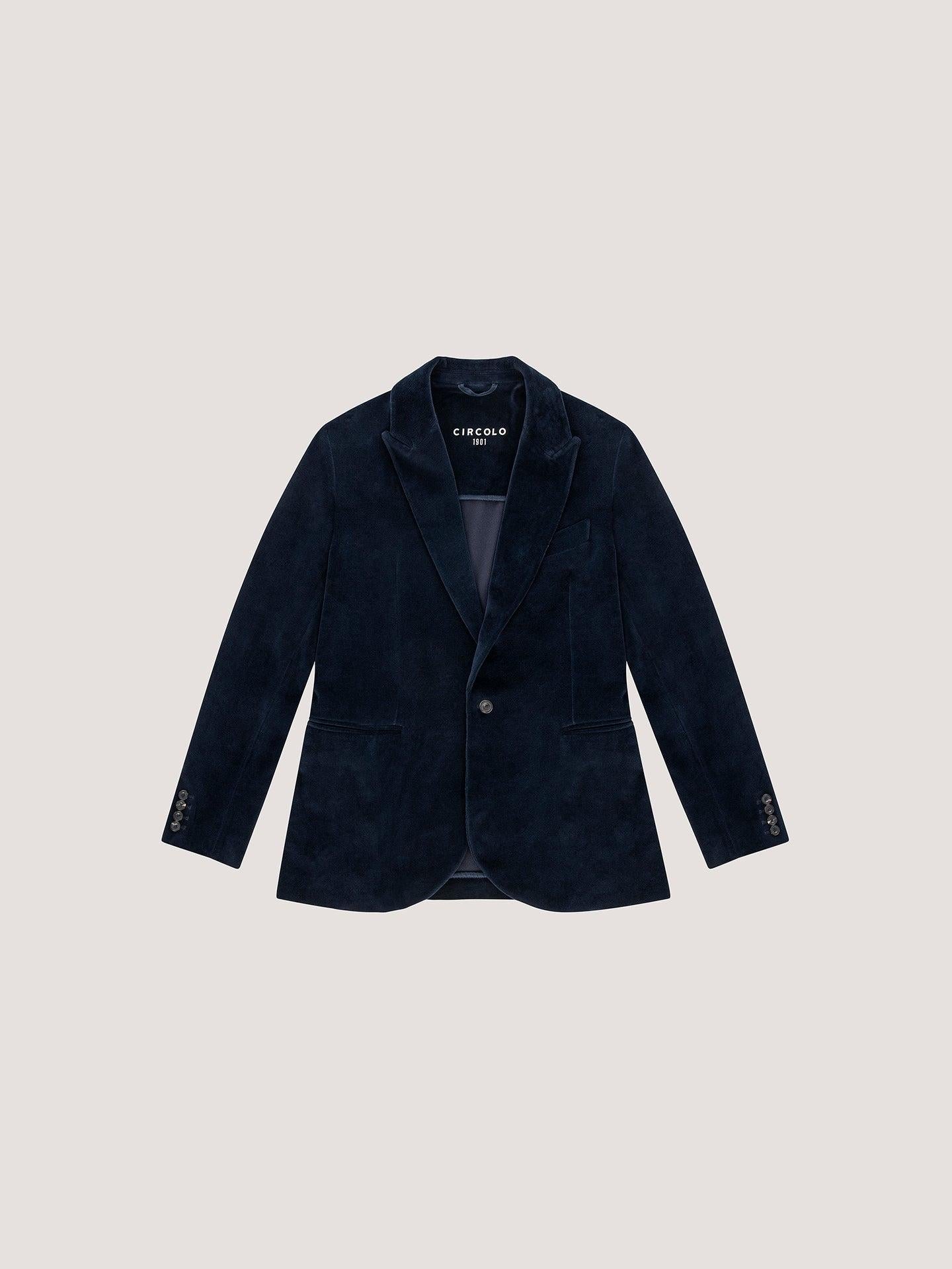 Giacca velour<BR/><BR/> CN4972 G012 CIRCOLO 1901