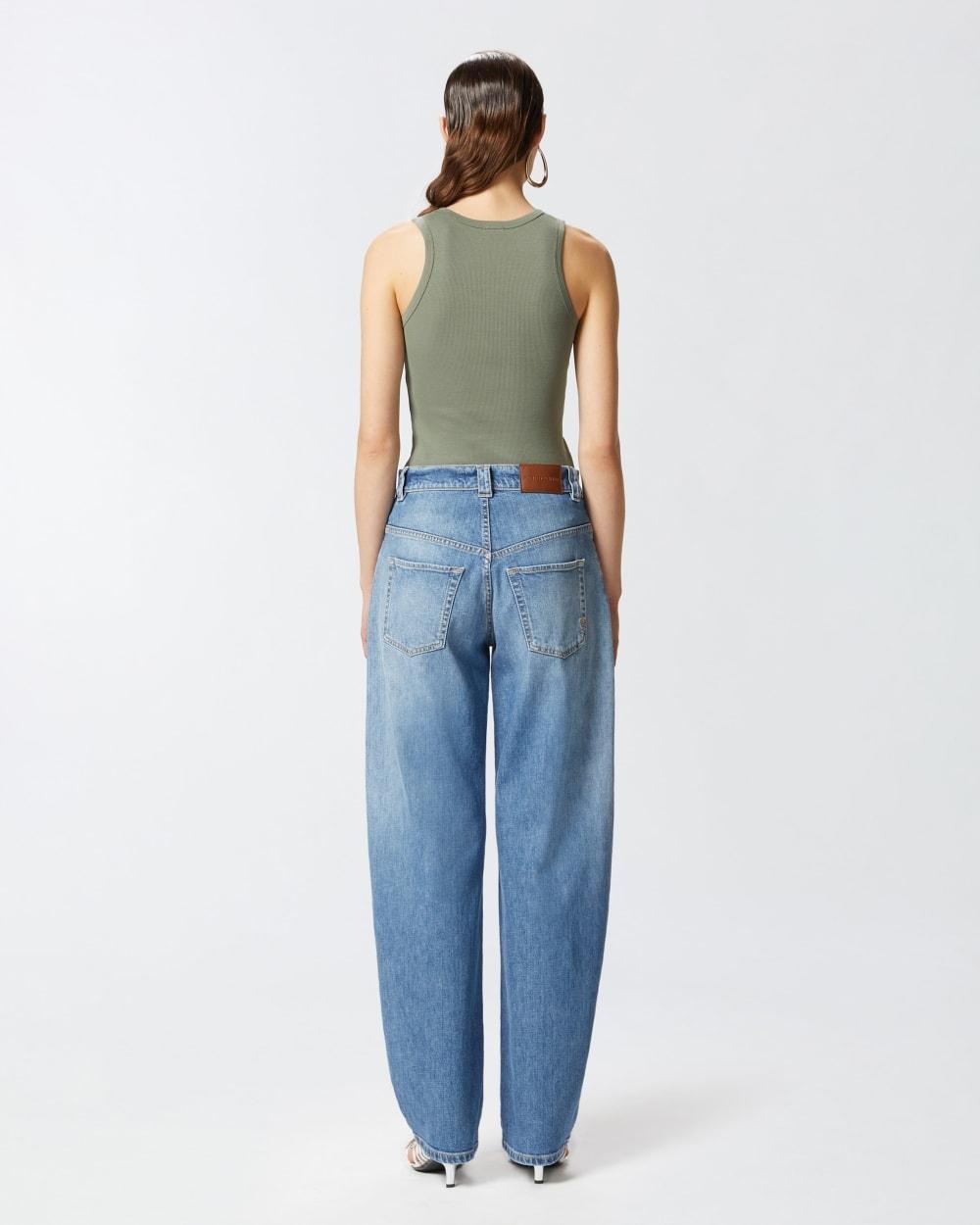 Canottiera donna a costine in cotone