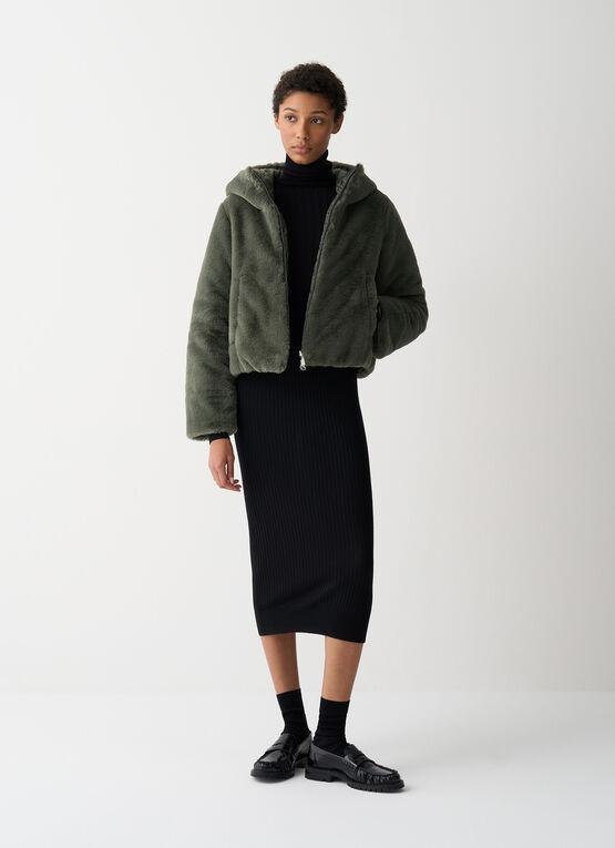 Piumino reversibile in pelliccia sintetica<BR/> 2288E 498 COLMAR