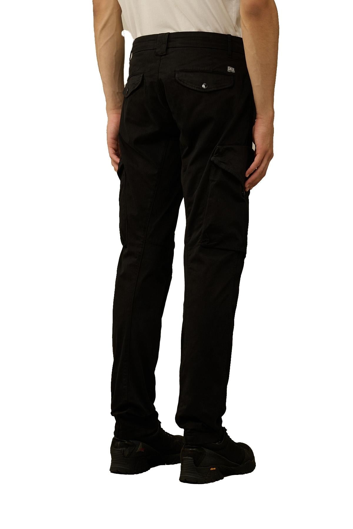 Stretch Sateen Regular Cargo Pants<BR/> CMPA211A 999 C.P. COMPANY