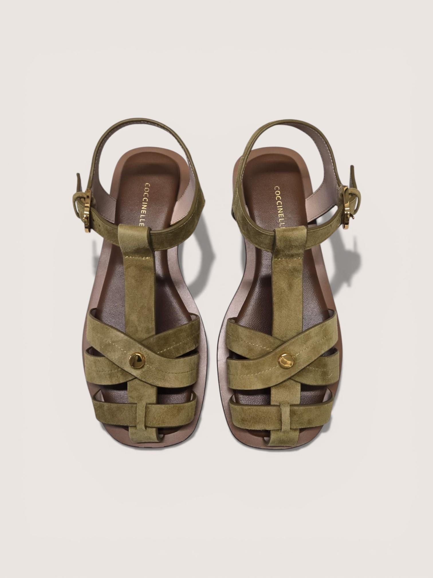 Sandalo SUNUP in pelle scamosciata E4QKG180101 G43 COCCINELLE