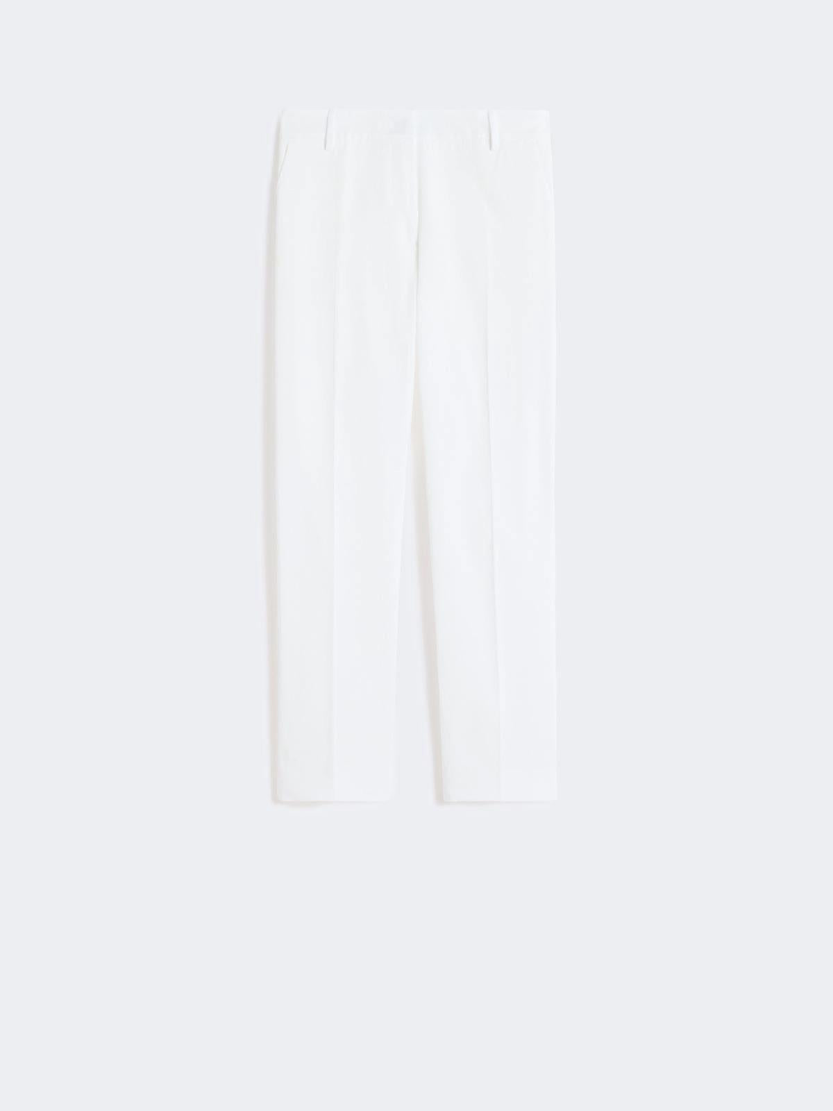Pantalone slim fit in cotone stretch - BIANCO<BR/> WKDCECCO 027 WEEKEND