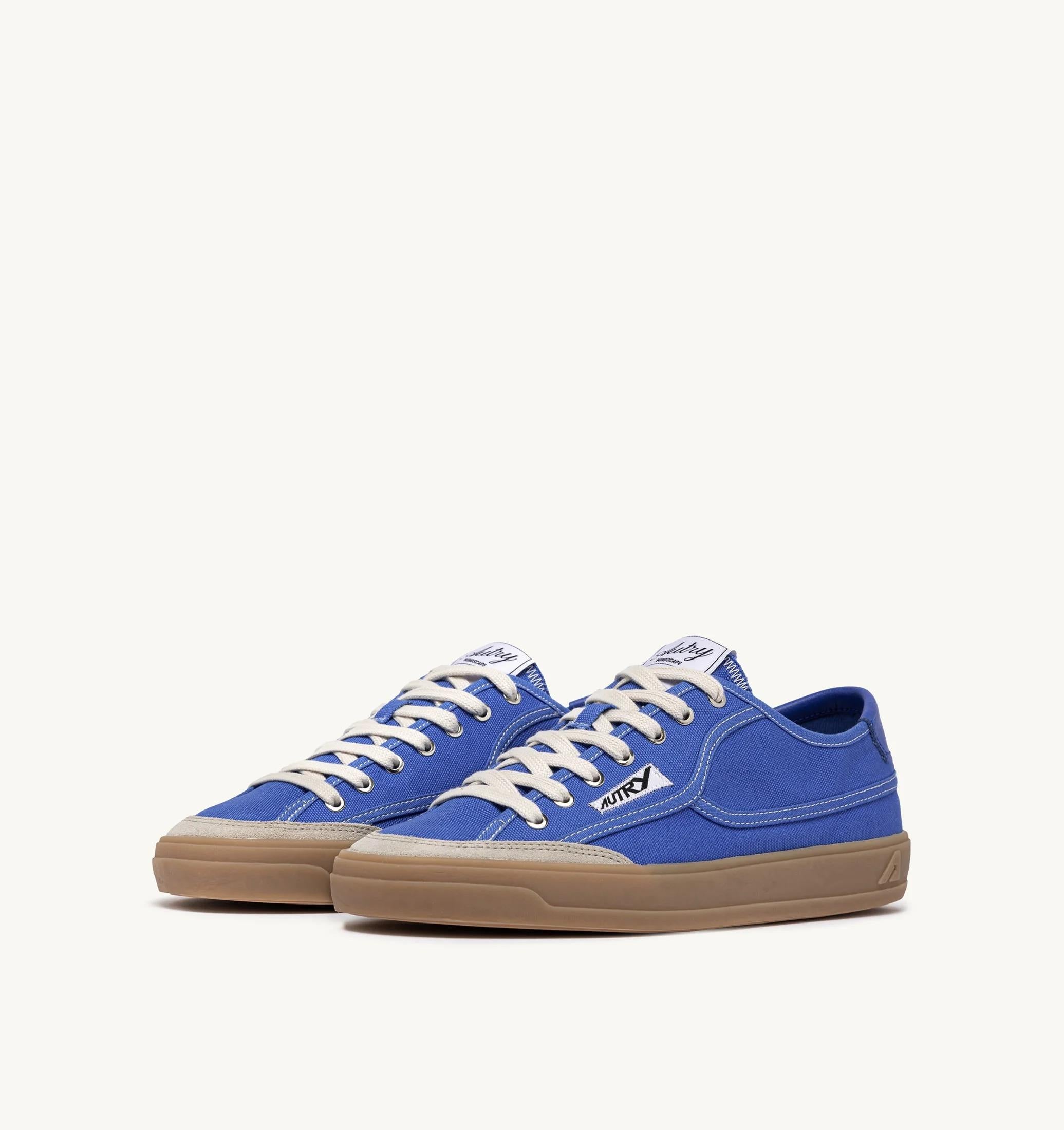 SNEAKERS WINDSCAPE LOW IN CANVAS PALACE<BR/> SCLM CU06 AUTRY ACTION SHOES