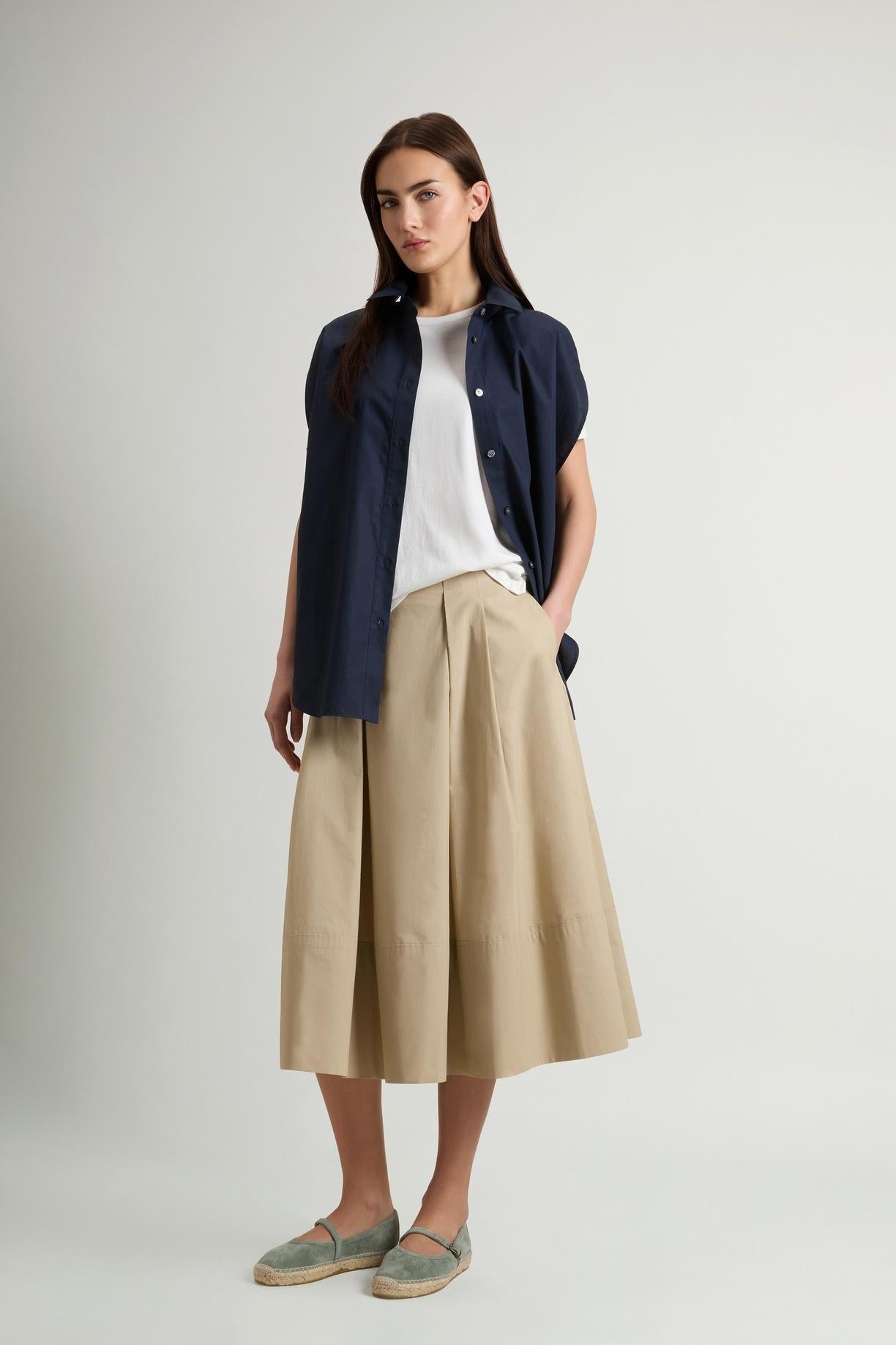 Blusa in popeline di puro cotone<BR/> CFWWSI2010FRUT3944 3989 WOOLRICH