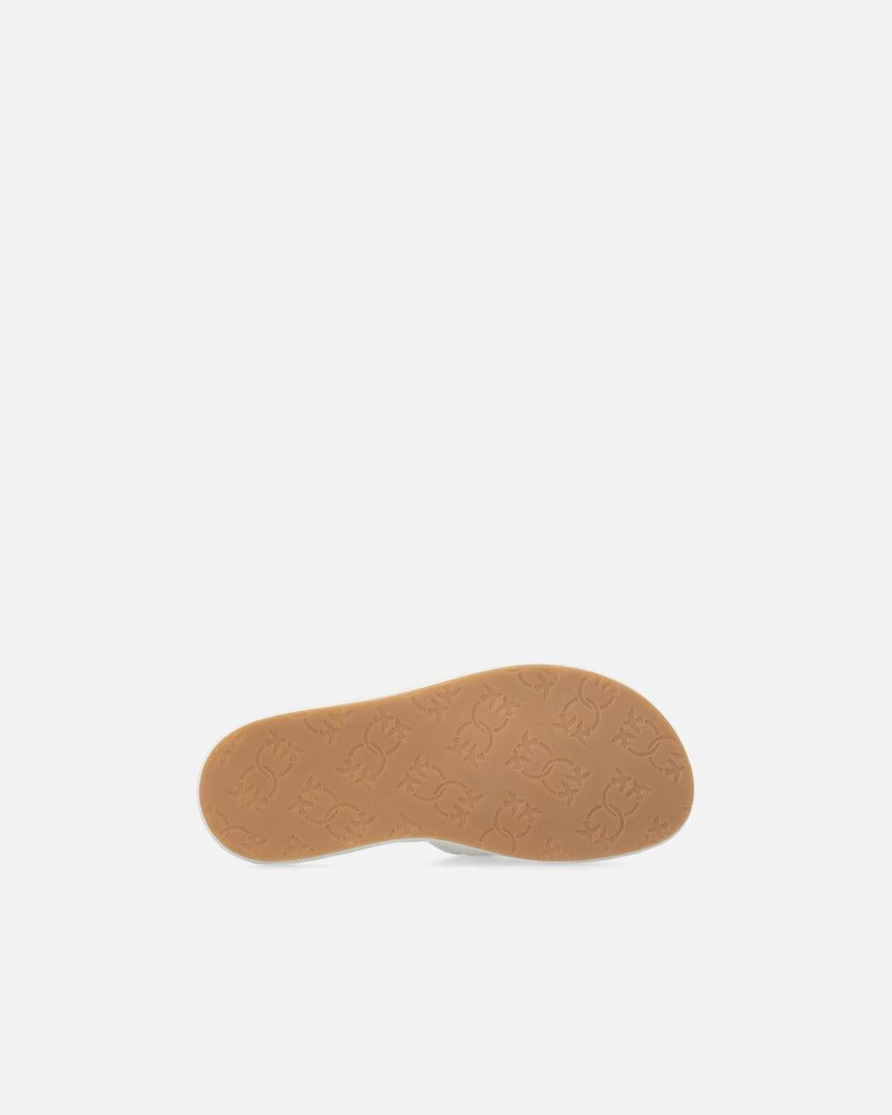 Ciabatte in nappa trapuntata con logo Love Birds SD0525P003 Z12 PINKO
