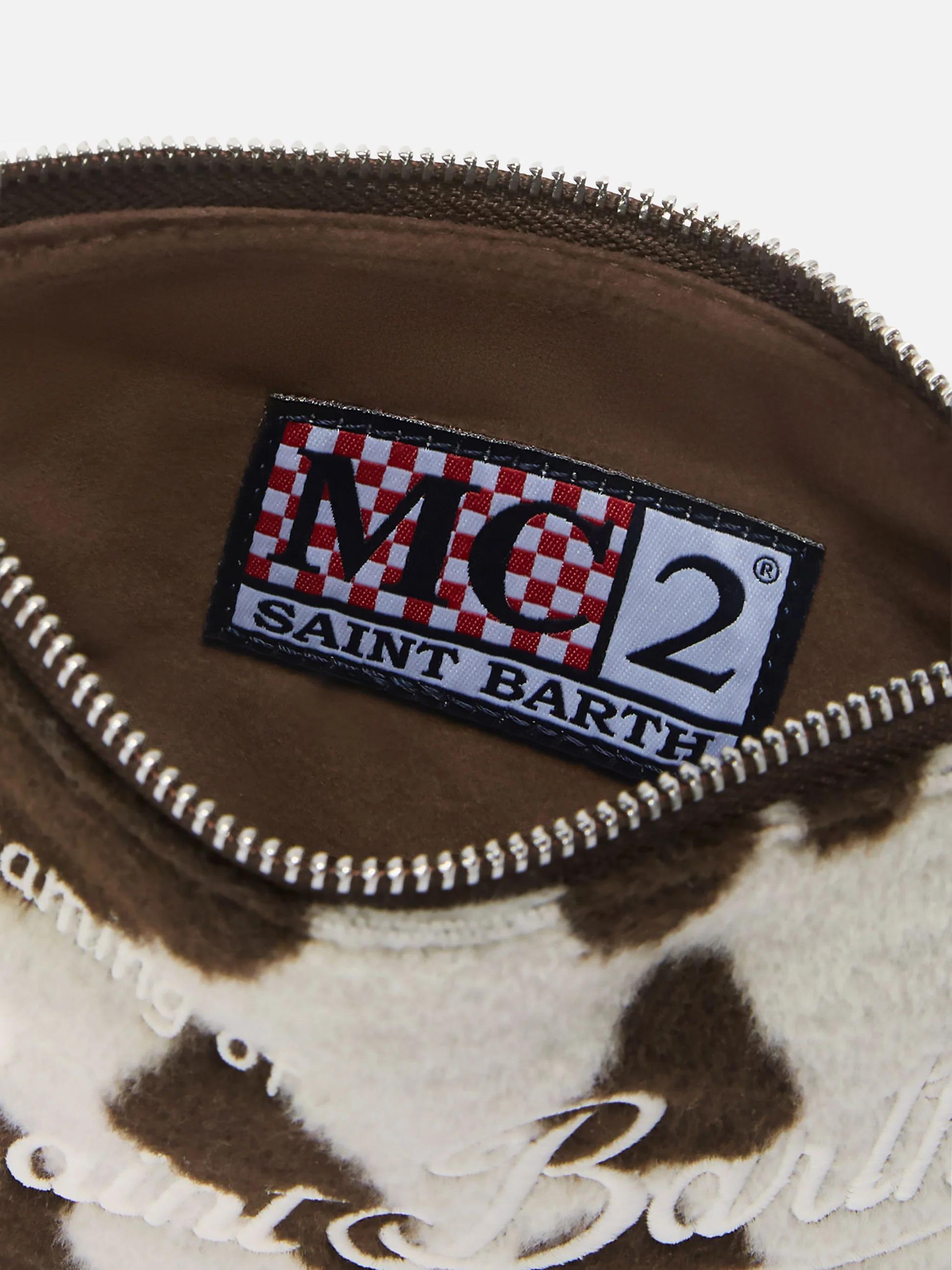 Borsetta a spalla Parisienne Mini Felt in misto lana muccato<BR/> PARM003 01434I MC2 SAINT BARTH