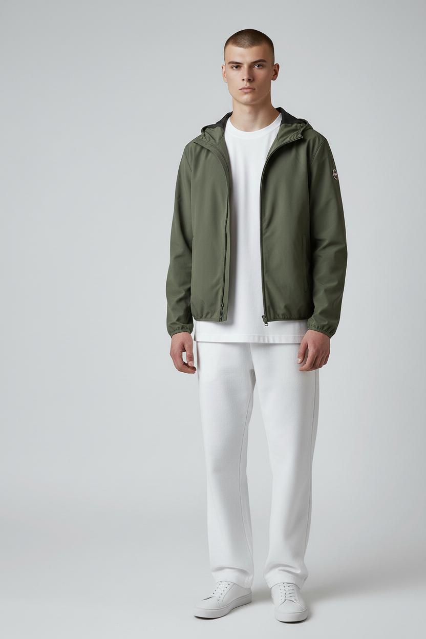 Giacca in softshell con cappuccio<BR/> 1861N6WV 769 COLMAR