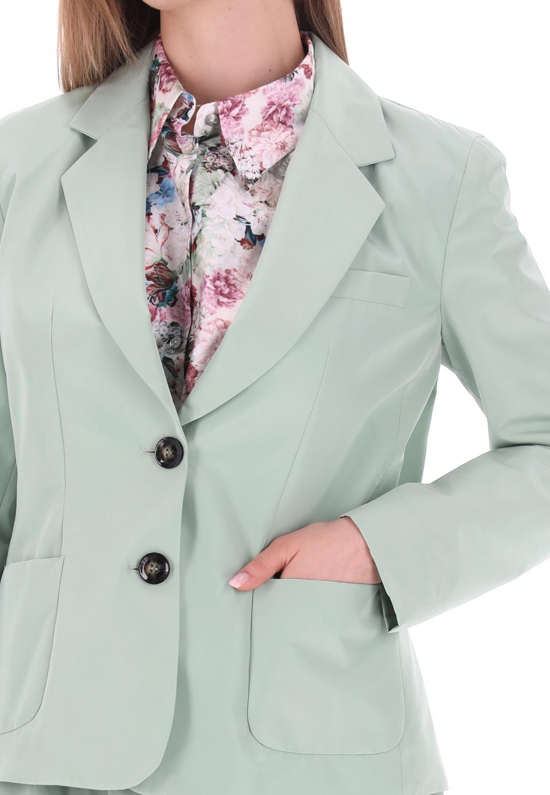 Giacca monopetto in misto cotone