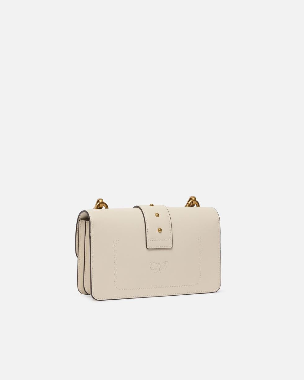Borsa a tracolla piccola Love Bag One in pelle<BR/> 105856A0F1 Z14Q PINKO