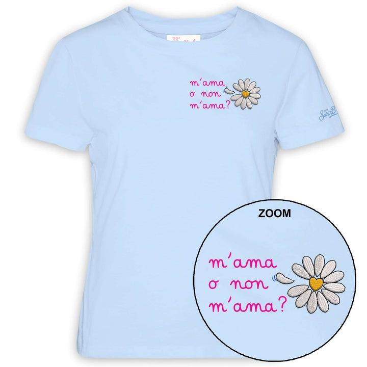MC2 SAINT BARTH T-shirt Emilie in cotone con ricamo<BR/> EMI0001 04035L MC2 SAINT BARTH