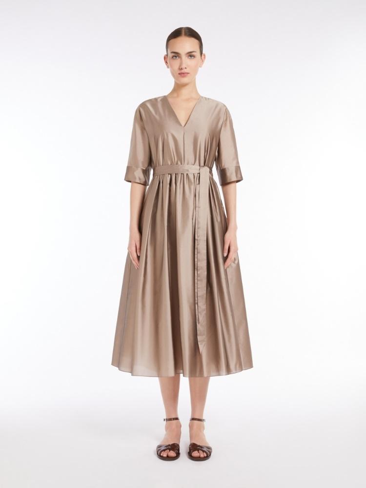 Abito lungo in organza di seta<BR/> VIOLA 001 S MAX MARA