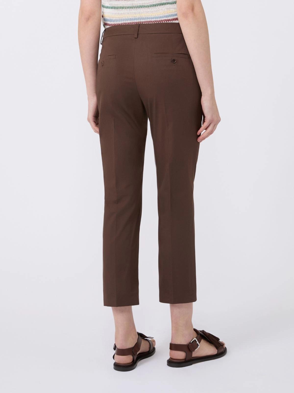 Pantalone slim fit in cotone stretch - CIOCCOLATO<BR/> WKDCECCO 031 WEEKEND