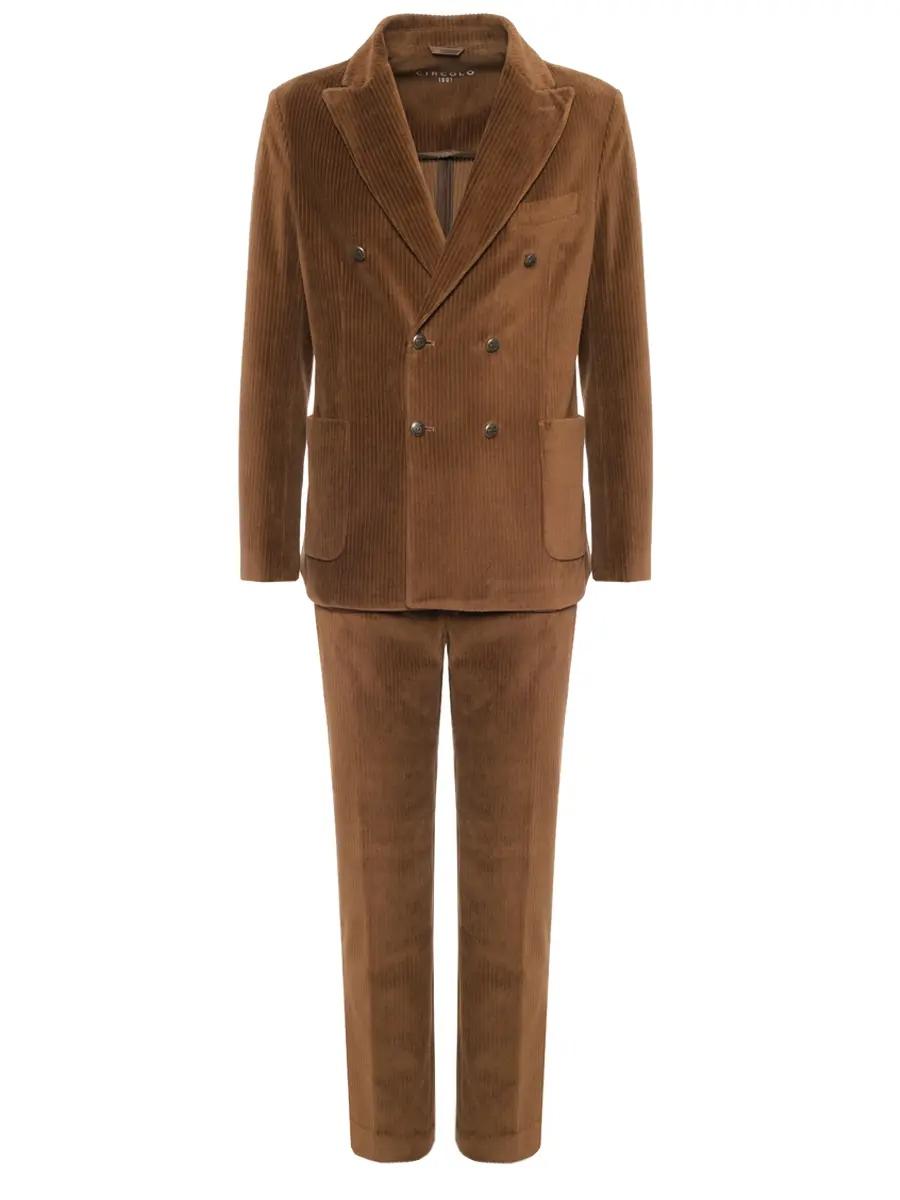 Giacca doppiopetto corduroy CN4963 G1171 CIRCOLO 1901