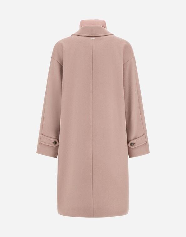 CAPPOTTO IN VELOUR WOOL CLOTH E NYLON ULTRALIGHT<BR/> CA000594D33477 4135 HERNO