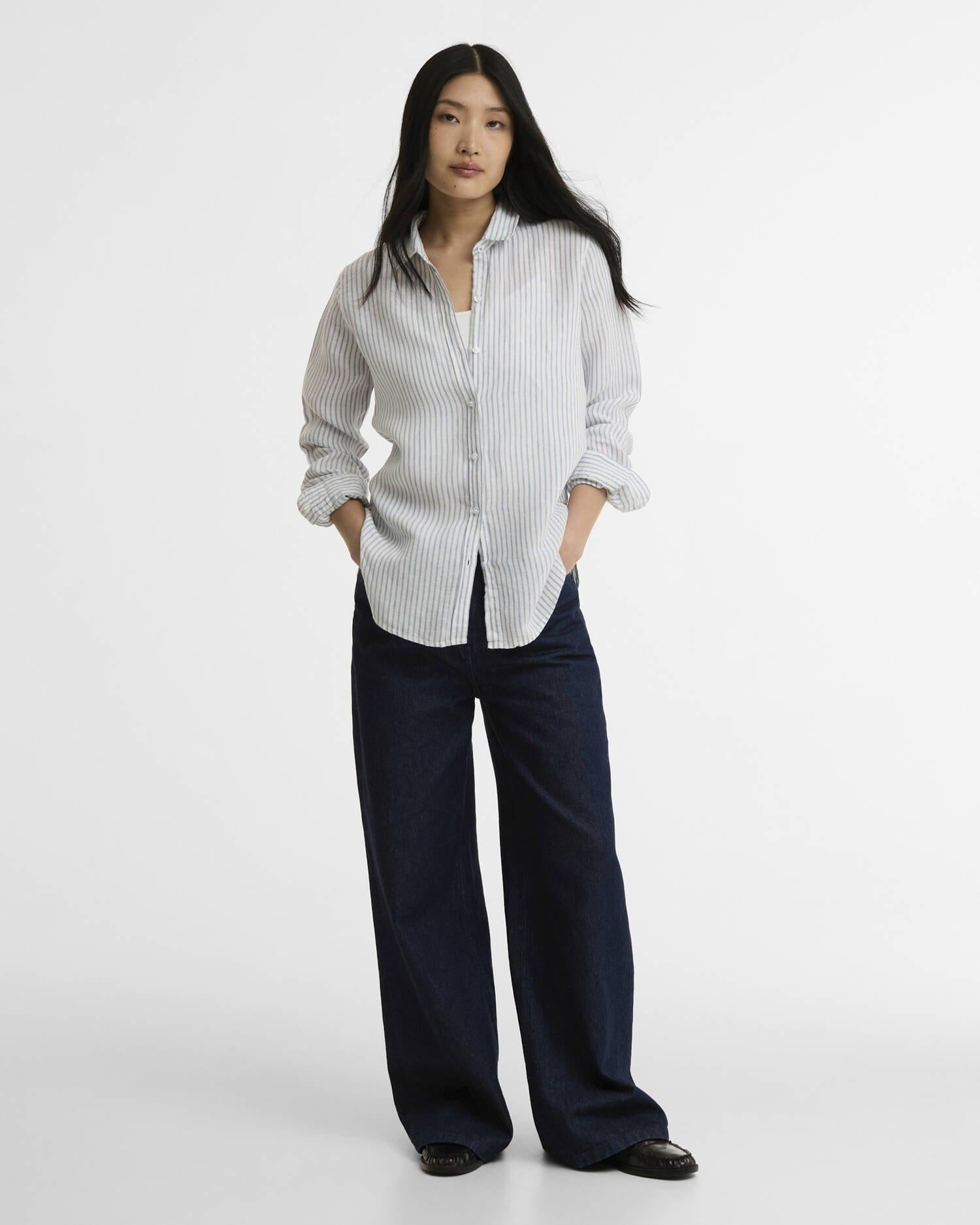 Camicia a maniche lunghe Marine dalla vestibilità comoda<BR/> LSH1315LSH BL27 BARBOUR