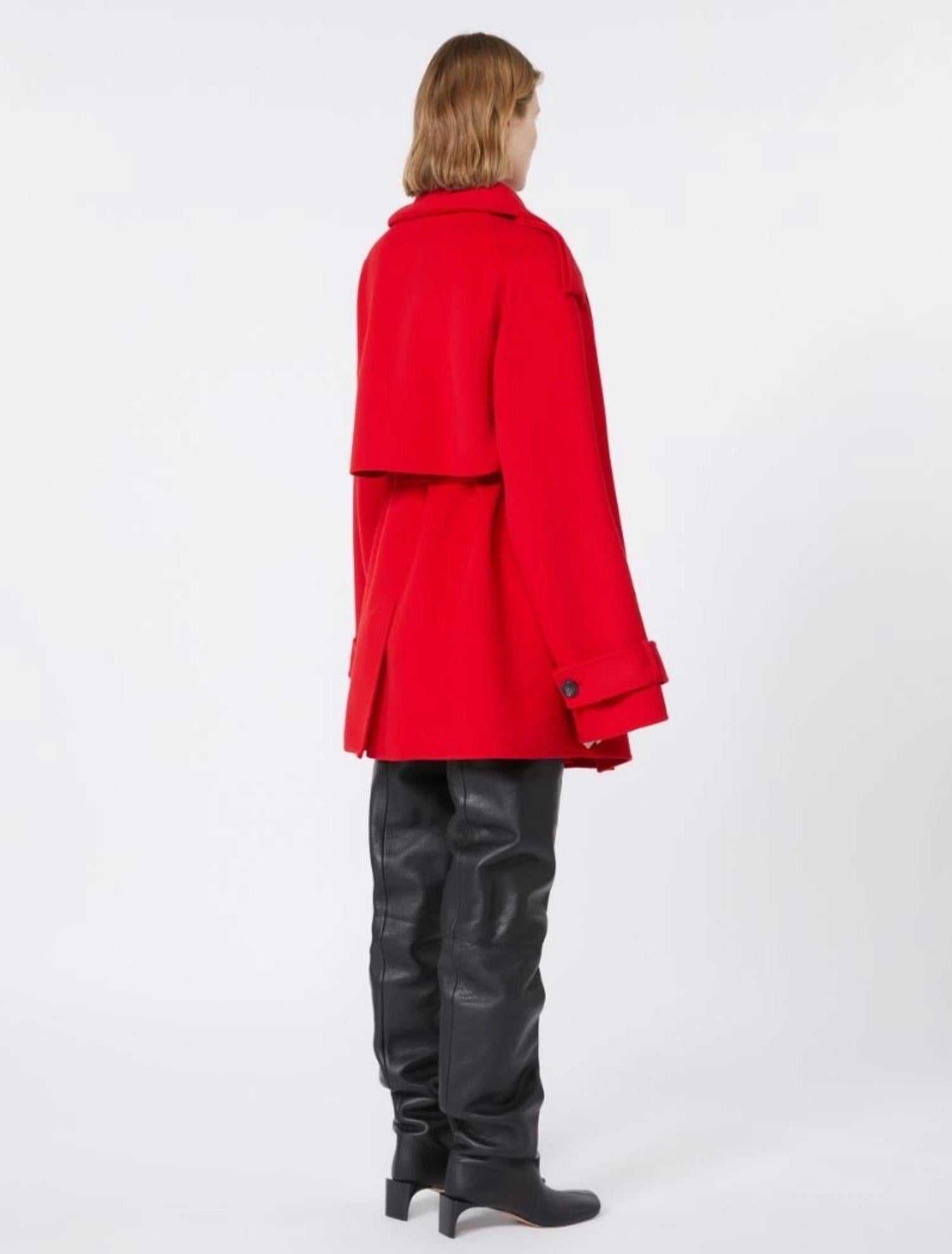 Cappotto doppio petto corto in lana BOUQUET1234 015 SPORTMAX