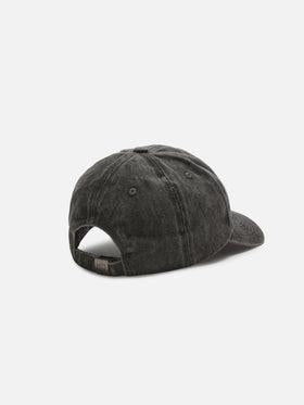 Cappellino Davis con visiera in cotone grigio scuro con logo ricamato DAS0004 07564L MC2 SAINT BARTH