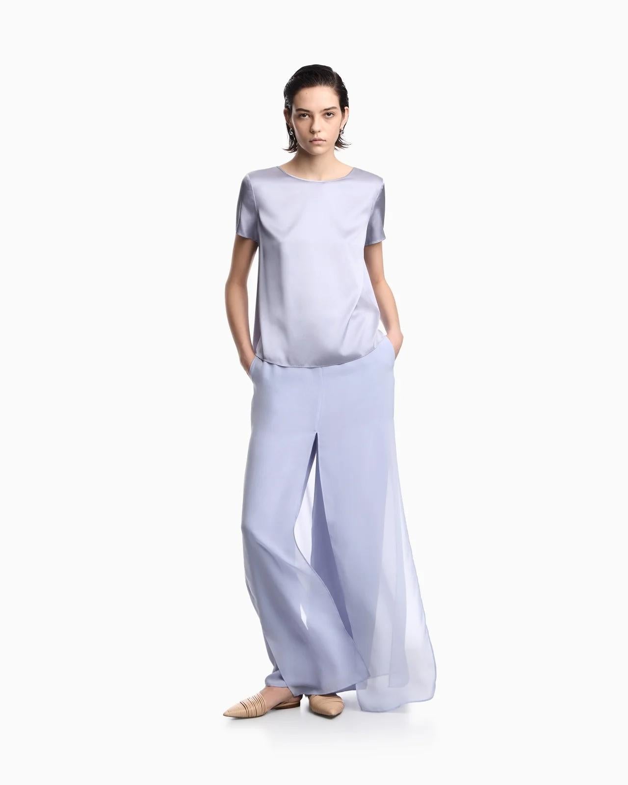 Blusa in raso di seta 8N2K152NXXZ U9341 ARMANI