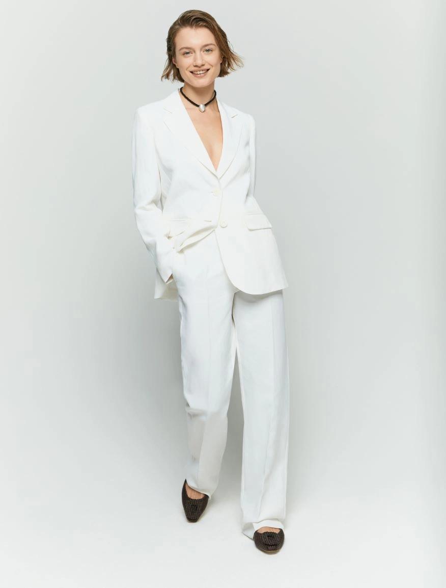 Pantaloni in misto lino