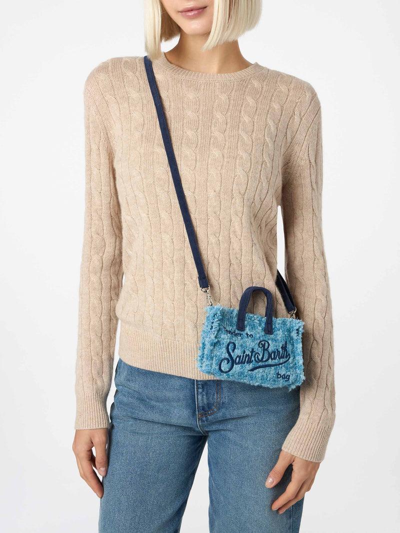 Borsetta donna portatelefono in tweed