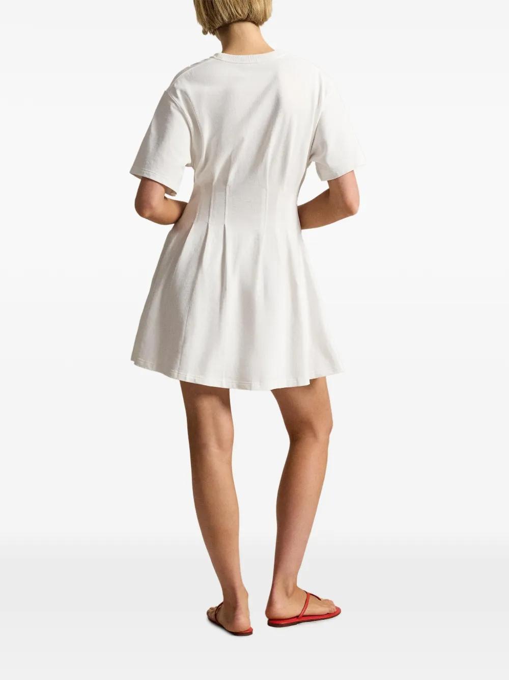 abito plissettato in jersey di cotone<BR/> 211A96342 002 RALPH LAUREN