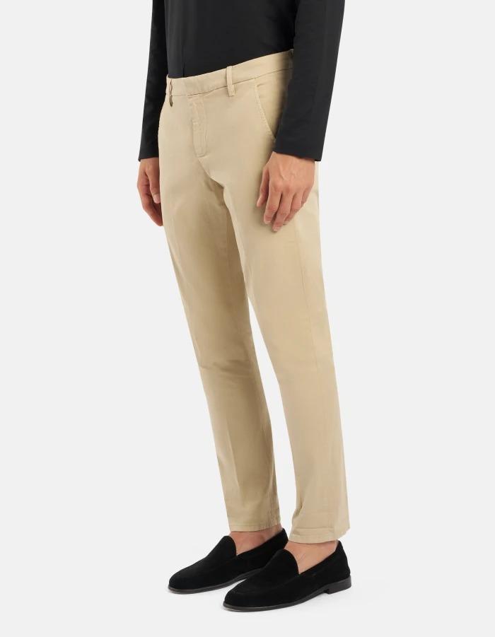 Pantaloni Gaubert slim in gabardina mano calda<BR/> UP235GSE043PTD 020 DONDUP
