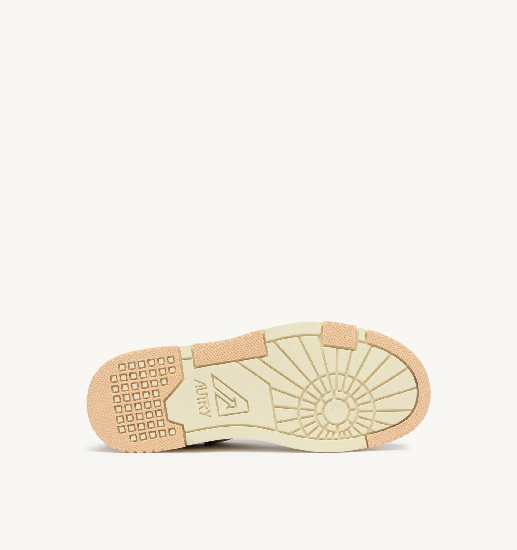 SNEAKERS CLC LOW IN PELLE E SUEDE BIANCO SAND E DEWBERRY<BR/> ROLW MC12 AUTRY ACTION SHOES