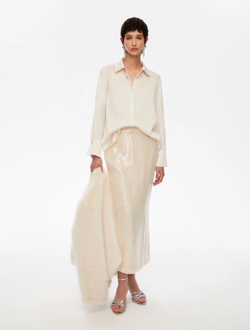 Camicia in raso ACCOLTO 001 IBLUES