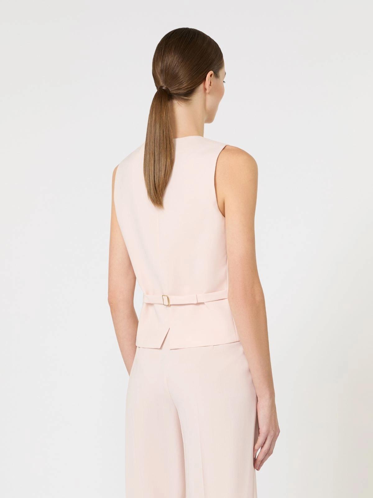 MSTMADIA<BR/>Gilet in crêpe di lana - Rosa<BR/> MSTMADIA 047 MAX MARA STUDIO