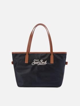 Borsa City medium in nylon nero<BR/> CB0002 00288L MC2 SAINT BARTH