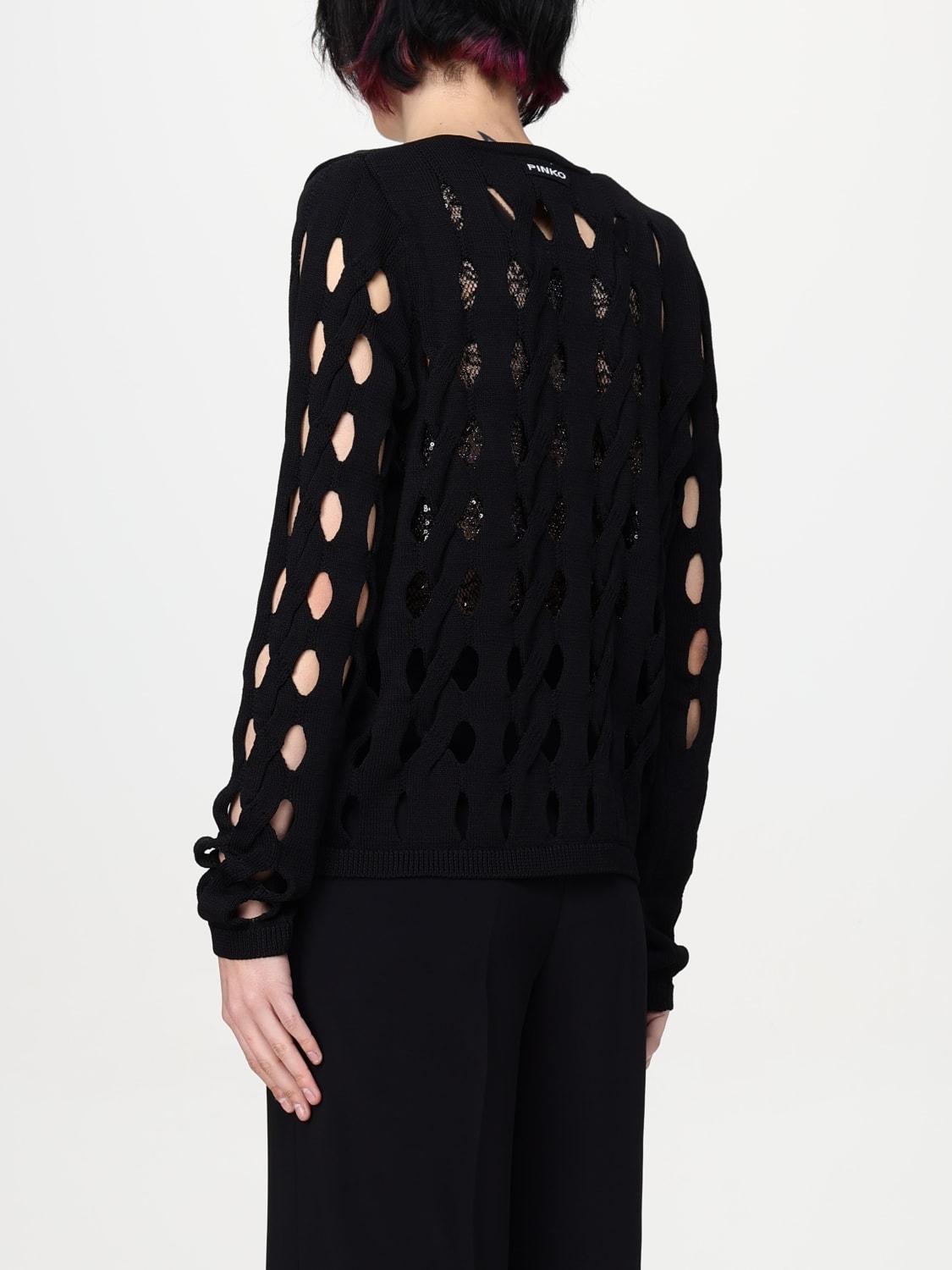 Cardigan corto in maglia traforata