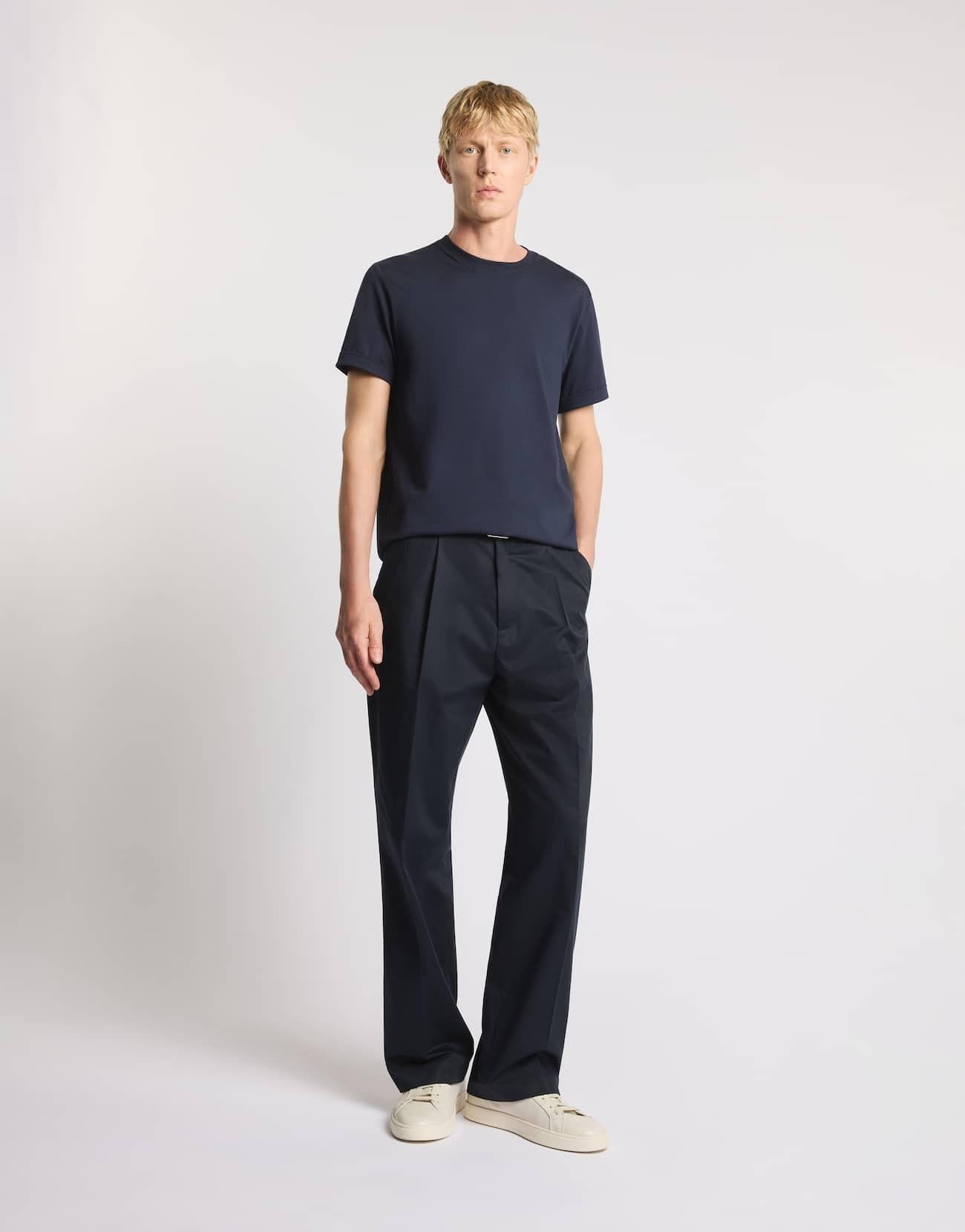 T-shirt Regular Fit in Jersey di Cotone<BR/> NPMB3521330UCX U806 FAY