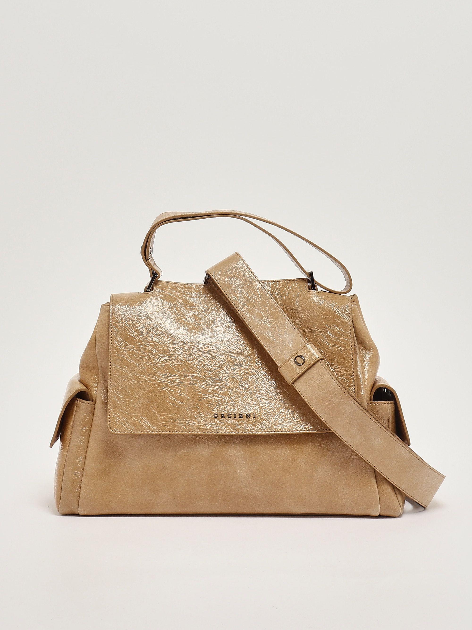 Borsa Sveva Stark Midi a spalla in pelle con tracolla BT2006STK BISCOTTO ORCIANI
