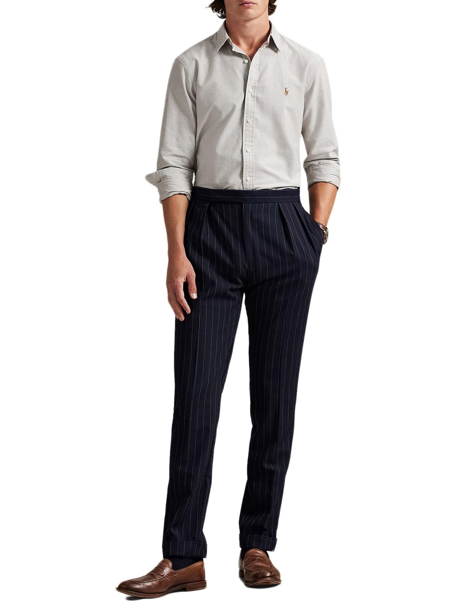Camicia oxford in puro cotone 710805562 012 RALPH LAUREN