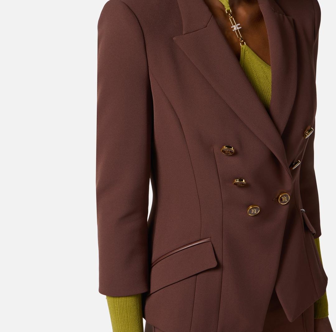 Giacca in doppio crêpe GI17456E2 EA3 ELISABETTA FRANCHI
