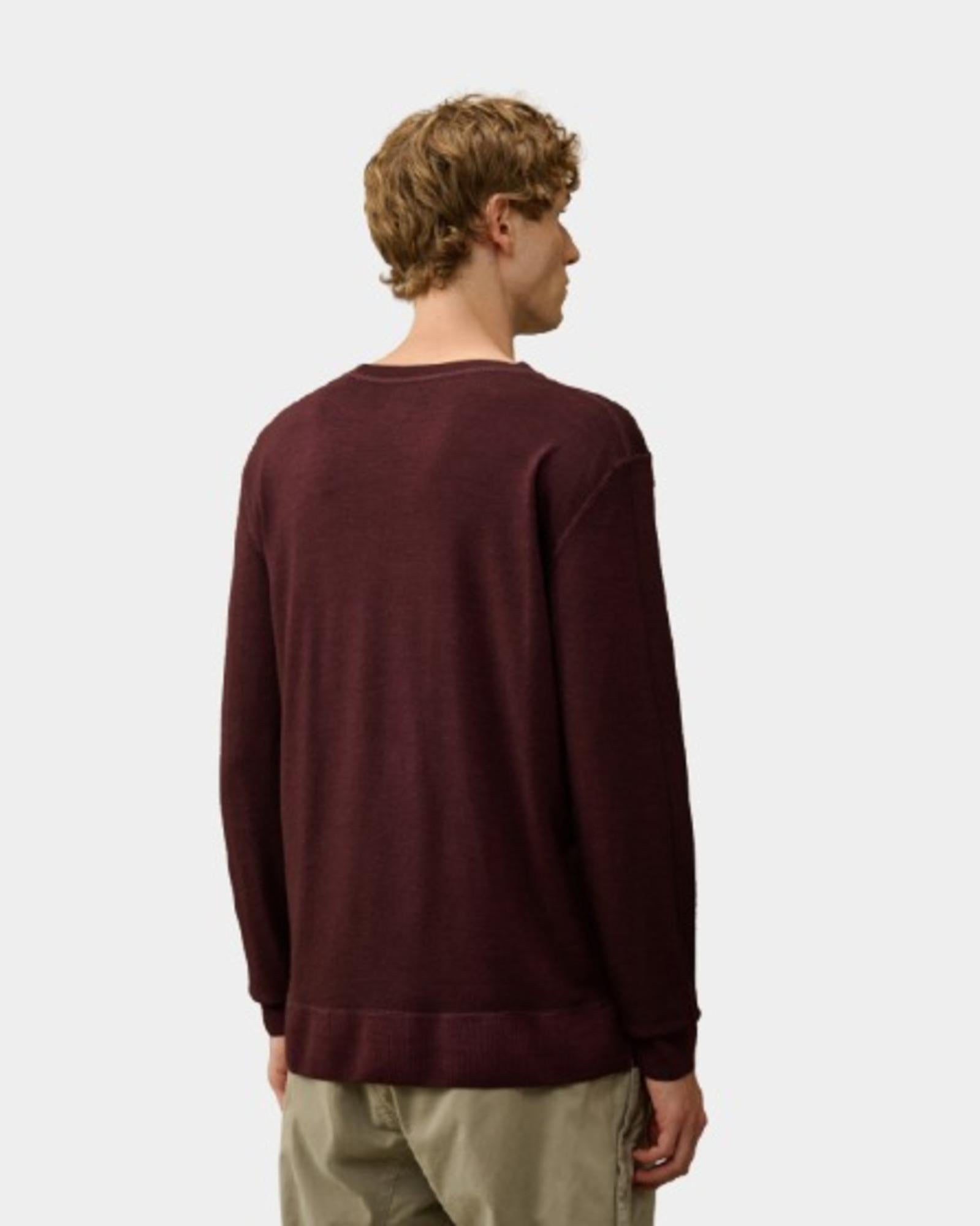 Maglia girocollo uomo in lana merinos