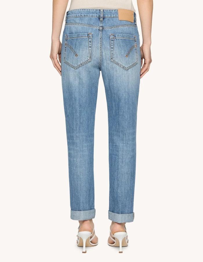 Jeans Koons 30 inches loose in denim fisso<BR/> DP26BLDF0263DIN8 800 DONDUP