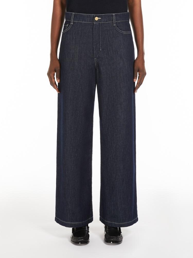 Pantalone donna in cotone effetto denim ZUCCHERO 001 S MAX MARA