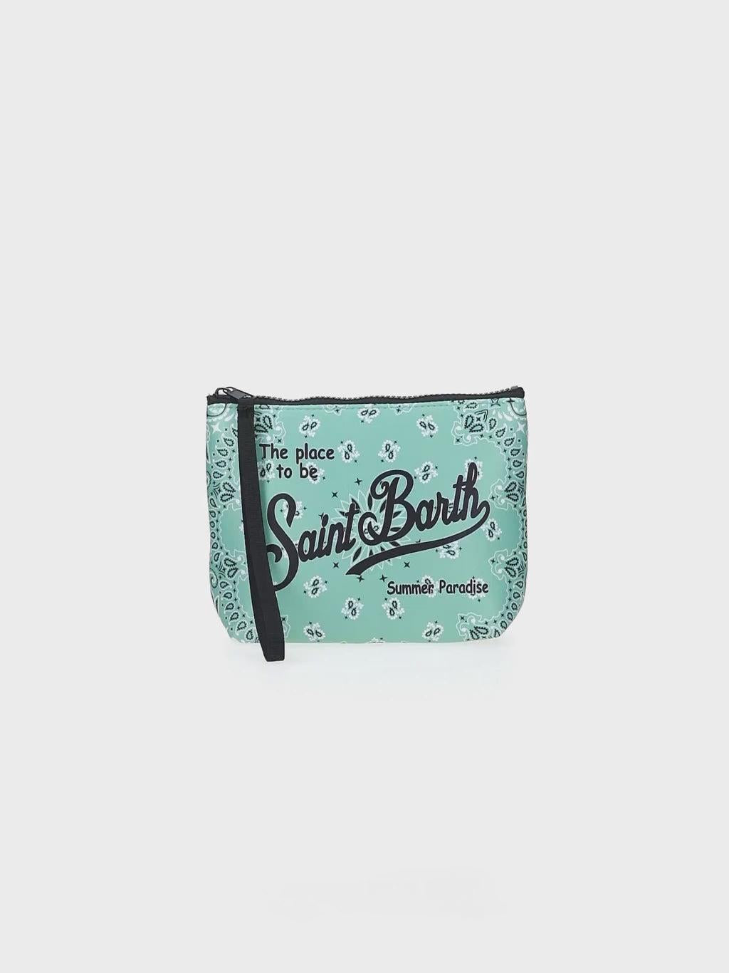 Pochette Aline in scuba con stampa bandana ALIN001 01089H MC2 SAINT BARTH
