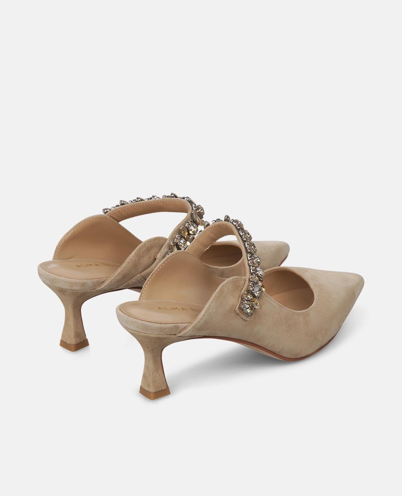 SABOT CON TACCO MEDIO E STRASS