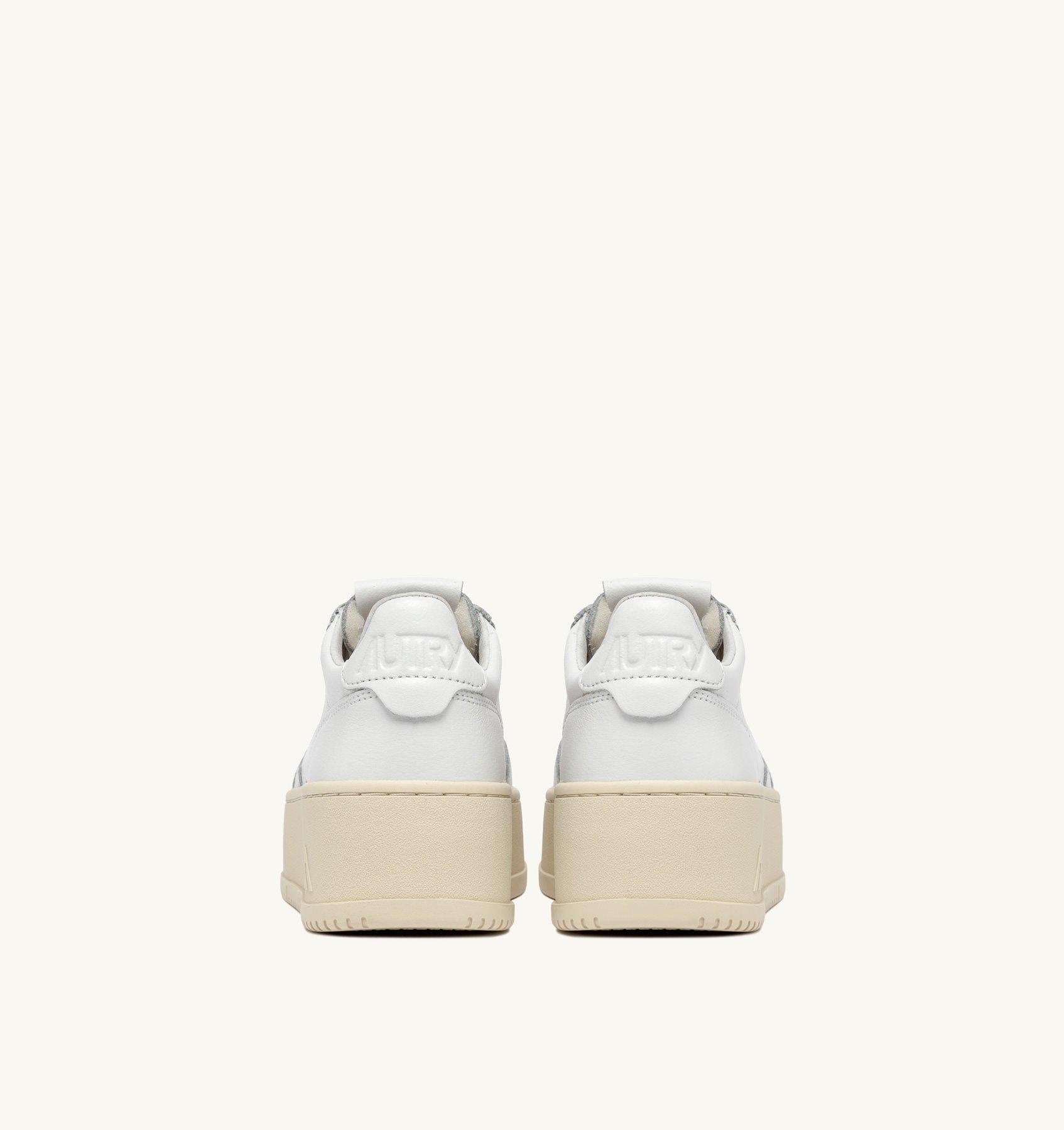 SNEAKERS MEDALIST PLATFORM IN PELLE BIANCA PTLW LL15 AUTRY ACTION SHOES