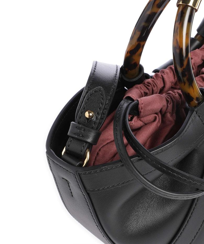 Shell Borsa a mano pelle a grana fine noir<BR/><BR/> E1U5A180301 001 COCCINELLE