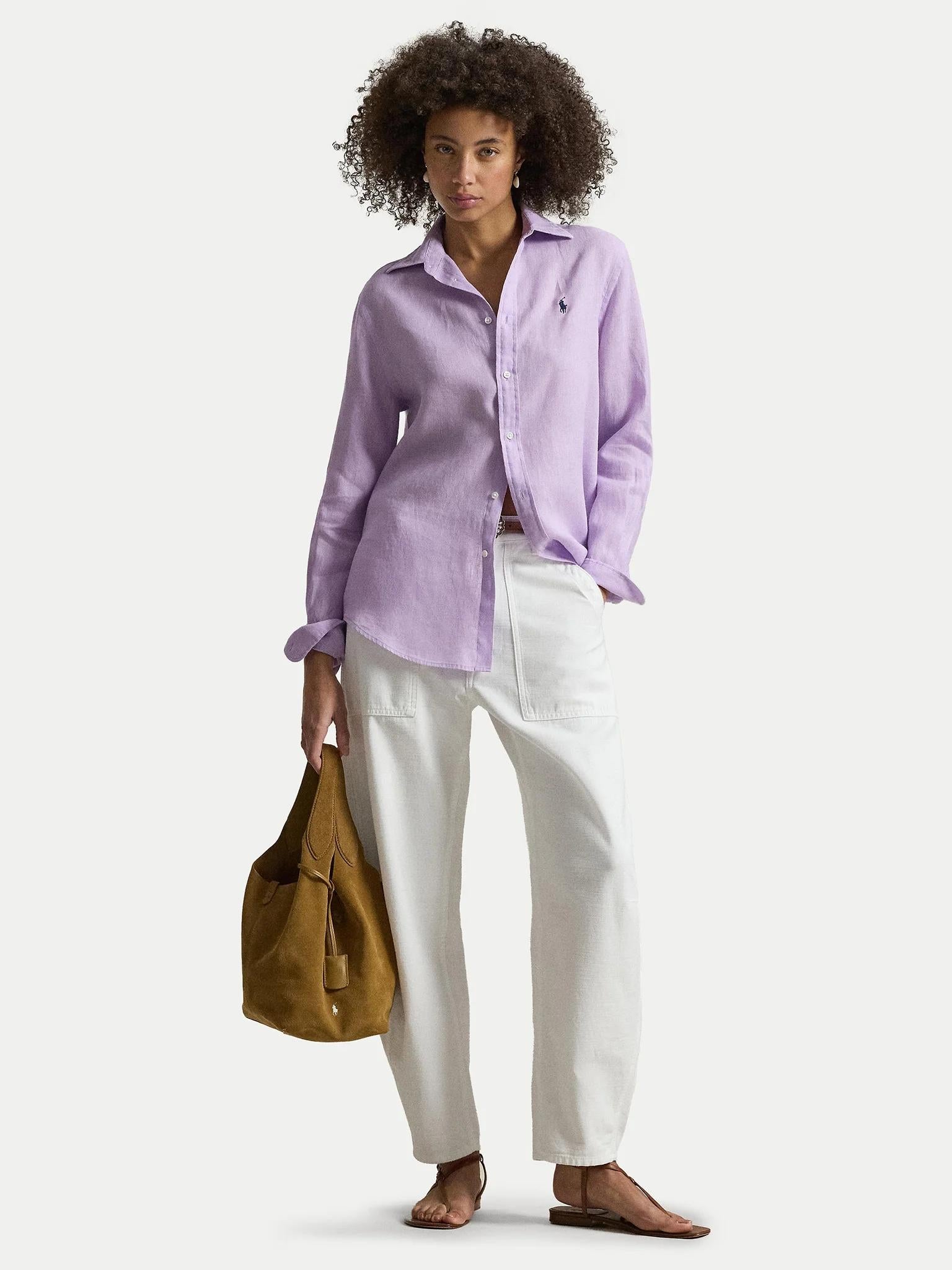 Camicia donna Polo Ralph Lauren realizzata in lino 211970730 513 RALPH LAUREN